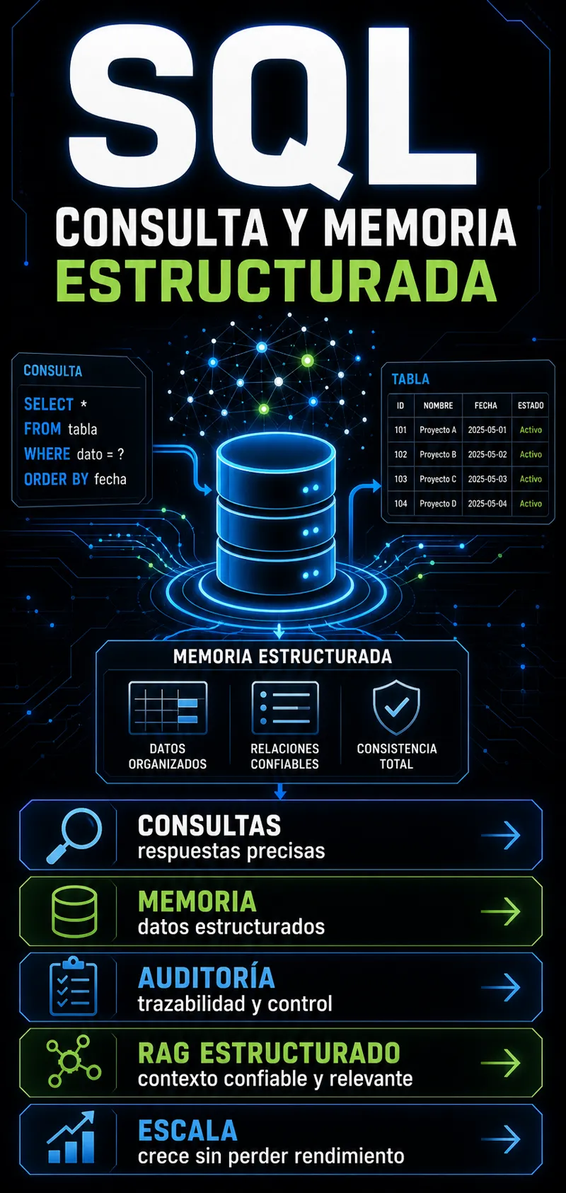 Glosario visual — qué es SQL
