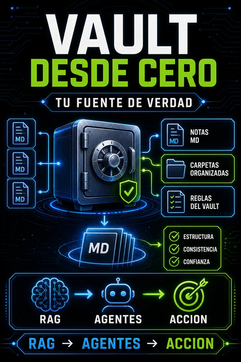 Vault desde cero — la fuente de verdad en notas MD